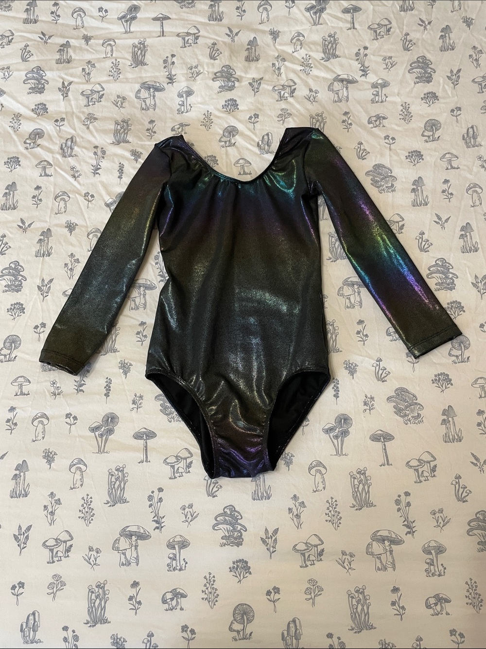 Girls' Shimmer Long Sleeve Leotard